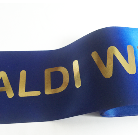 Metallic Print Logos & Text On Ribbon