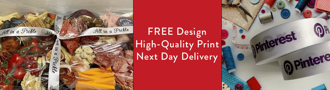 25mm Wide Custom Printed Ribbons Examples