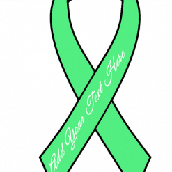 Apple Green Ready to Wear Charity Awareness Custom Printed Ribbons (Pk 25)