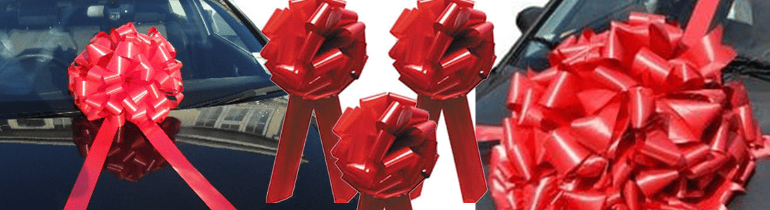 Big Red Bows For Cars Budget Easy Ready To Use Waterproof Chrsitmas Present Tree