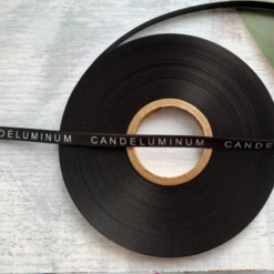 Black Ribbon With White Logo Print Next Day Delivery Personalised Printed Ribbons