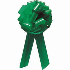 Emerald Green Pom Pom Bow