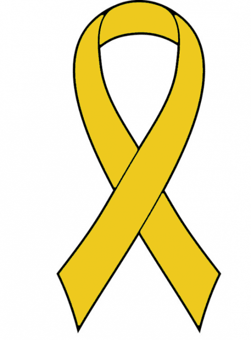 Gold Ready to Wear Charity Awareness Ribbons (Pk 25)
