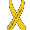Gold Ready to Wear Charity Awareness Custom Printed Ribbons (Pk 25)