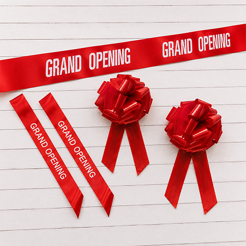 Grand Opening Ribbons Bows and Sashes