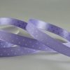 20m Lilac Polka Dot Printed Ribbon – 10mm