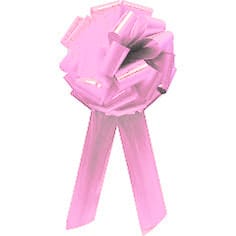 Pom Pom Bow Baby Pink