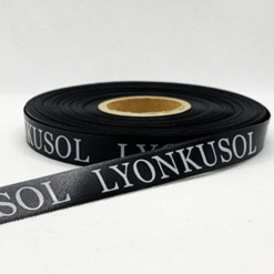 Red 15mm Printed Satin Ribbon