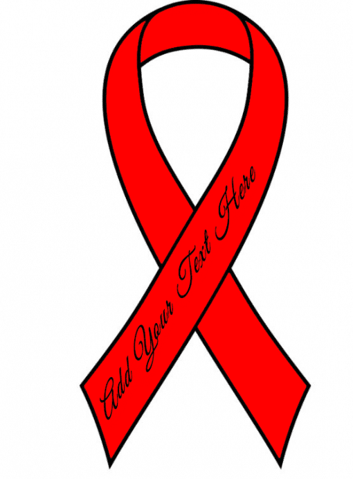 Red Ready to Wear Charity Awareness Custom Printed Ribbons (Pk 25)