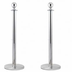 standchion-poles-in-silver-next-day-delivery