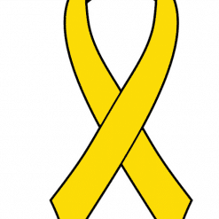 Yellow Ready to Wear Charity Awareness Ribbons (Pk 25)