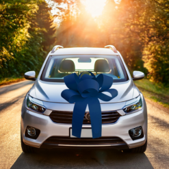 Big Car Bonnet Rosette Card Bow