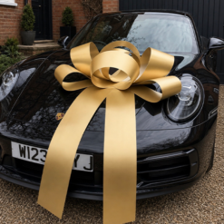 GOLD CAR BONNET BOW