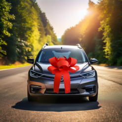 Big Car Bonnet Rosette Card Bow