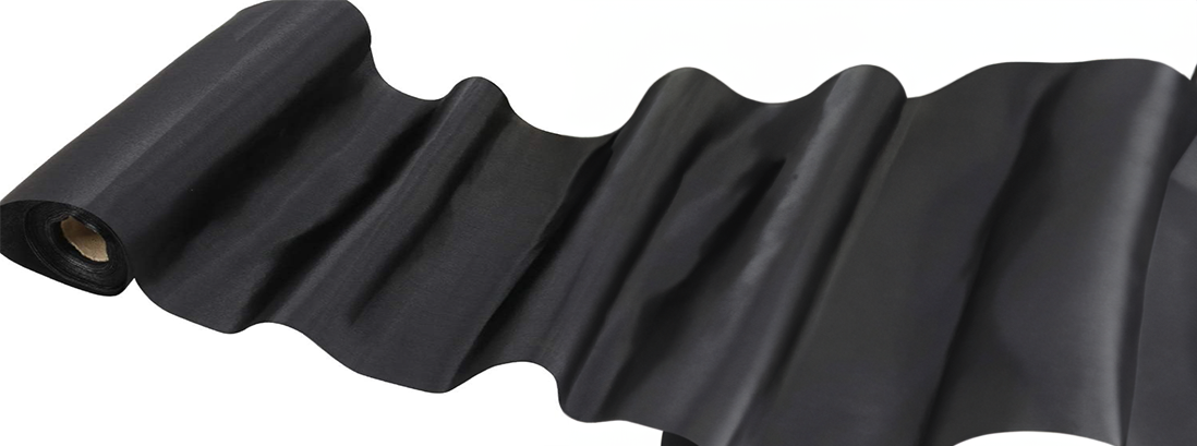 Black Extra Wide Satin Ceremonial Ribbon