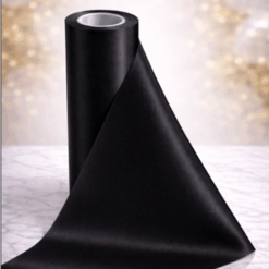 Black 290mm Wide Satin Ribbon