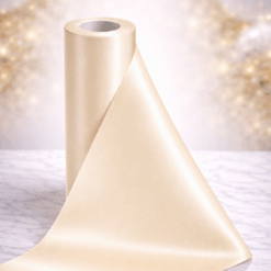 Ivory Extra Wide Satin Ceremonial Ribbon – 12″ Wide (20m)