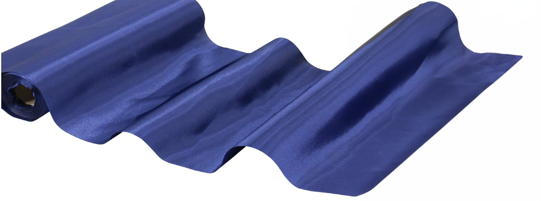 Navy Blue Extra Wide Satin Ceremonial Ribbon