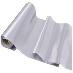 Alternative view of Silver Extra Wide Satin Ceremonial Ribbon – 12″ Wide (20m)