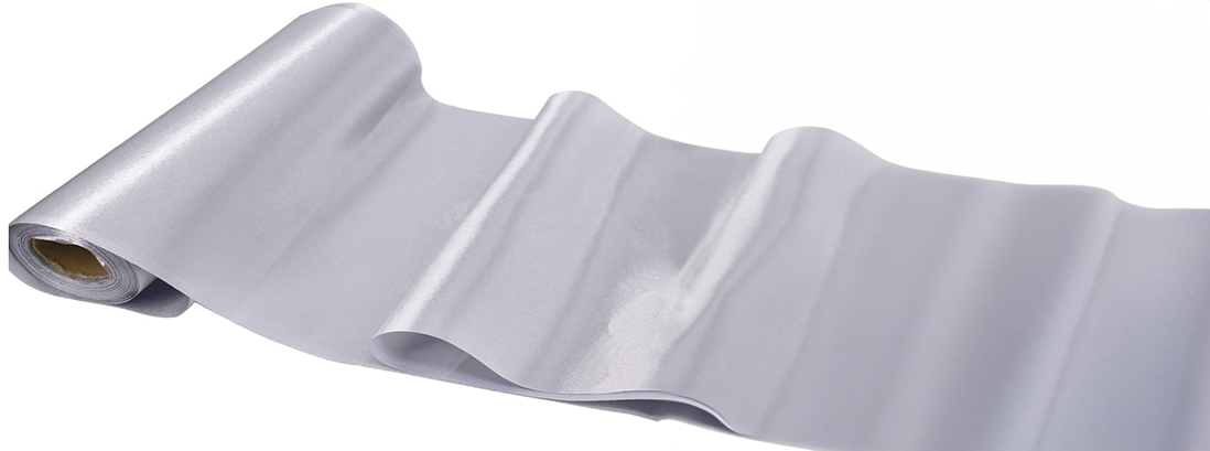 Silver Extra Wide Satin Ceremonial Ribbon