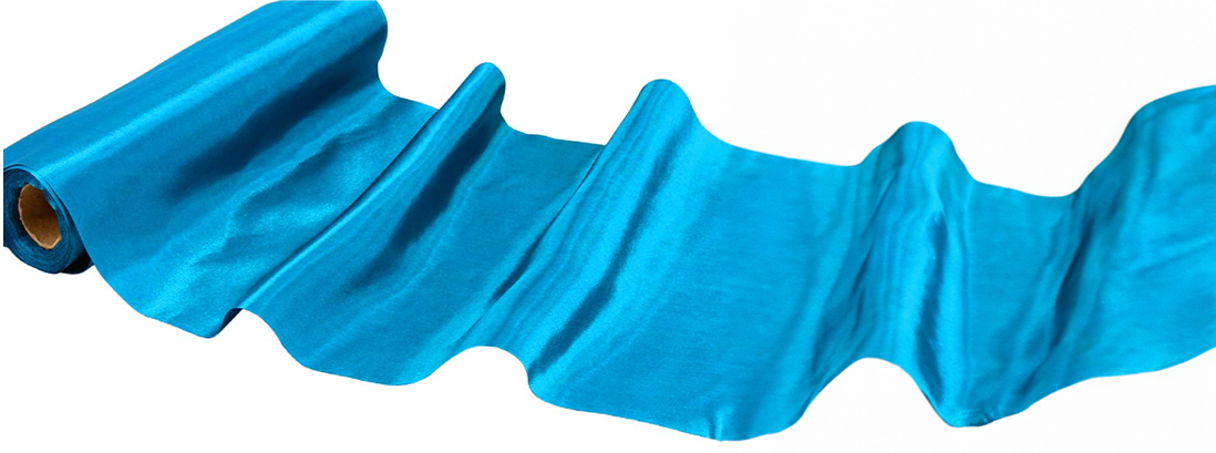 Turquoise Extra Wide Satin Ceremonial Ribbon