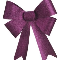 Purple Glitter Bow -  66cm x 50 cm