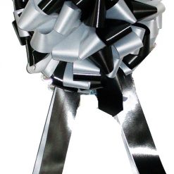 Black and White Big bows, available now from Personalised Printed Ribbons 01277 224622, great for big gifts and new cars