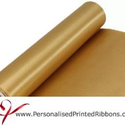Gold Satin Ribbon - 290mm wide - 20 metre roll