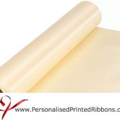 Ivory Wide Satin Ribbon - 290mm wide - 20 metre roll