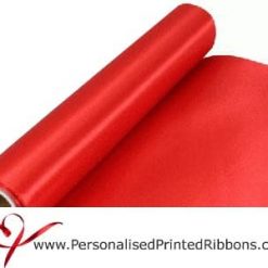 Red Wide Satin Ribbon - 290mm wide - 20 metre roll
