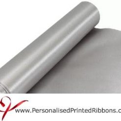 Silver Wide Satin Ribbon - 290mm wide - 20 metre roll