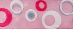 Pink  retro printed ribbons