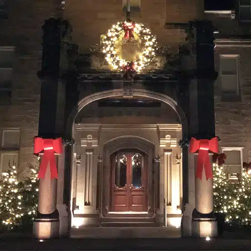 Big Red Outdoor Bows For Hotels & Buildings