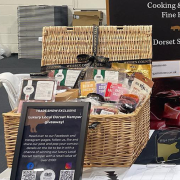 Black Ribbon Gold Logo Print