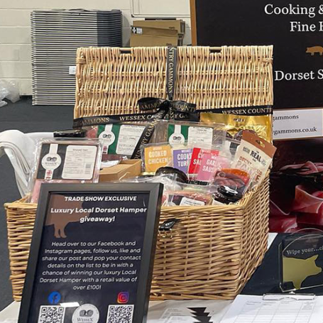 Black Ribbon Gold Logo Print