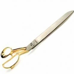 Large Ceremonial Scissors Silver & Gold Coloured