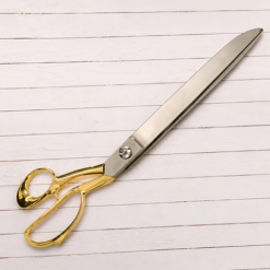 Large Silver & Gold Ceremonial Scissors