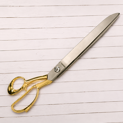 Large Silver & Gold Ceremonial Scissors