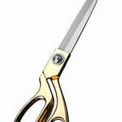Large Ceremonial Scissors Silver & Gold Coloured - 10.5 inches Long