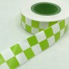 Lime Green Checked Ribbon
