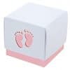 Pink Baby Footprint Box