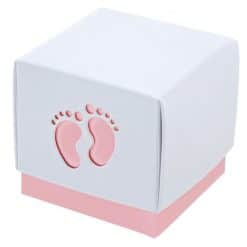 Pink Baby Footprint Box