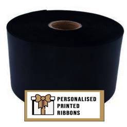 Black Custom Printed Wide Ribbon