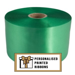 Emerald Green Custom Printed Wide Ribbon