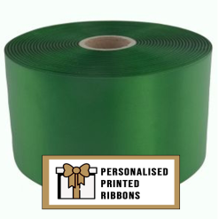 Forest Green Custom Printed Wide Ribbon