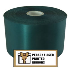 Hunter Green Custom Printed Wide Ribbon
