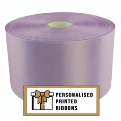 Lilac Custom Printed Wide Ribbon
