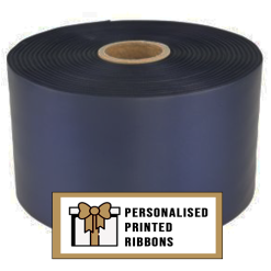 Navy BLue Custom Printed Wide Ribbon