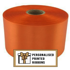 Orange Custom Printed Wide Ribbon