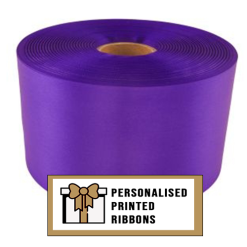 Purple Custom Printed Wide Ribbon
